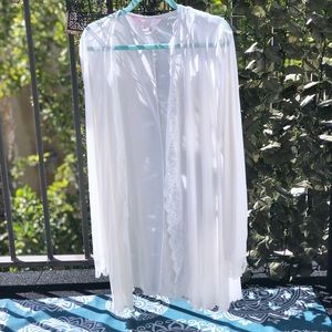 Victoria’s Secret Sheer Open Kimono White M/L